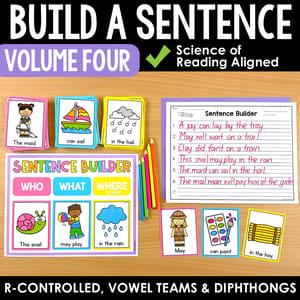 SILLY SENTENCES - DIPHTHONGS VOWEL TEAMS R-CONTROLLED