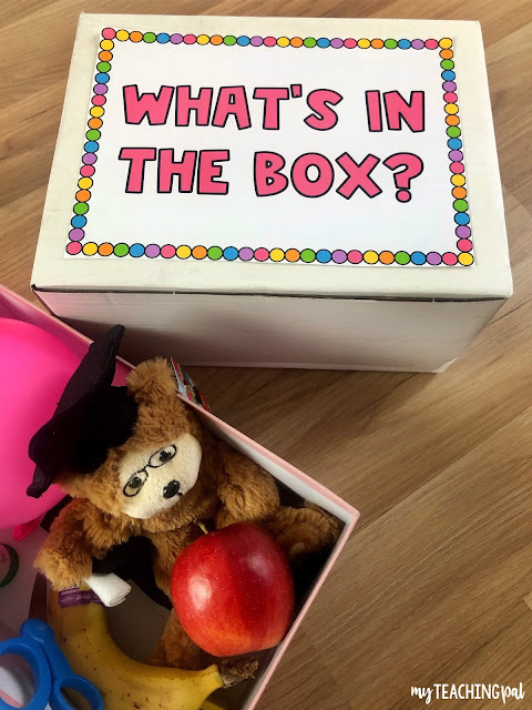 What's in the Box Adjectives Game