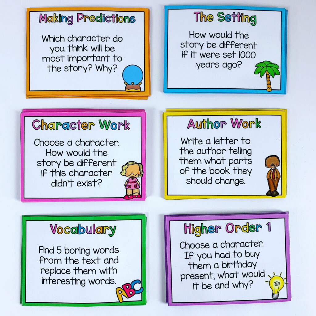 Reading Task Cards for Reading Comprehension Strategies