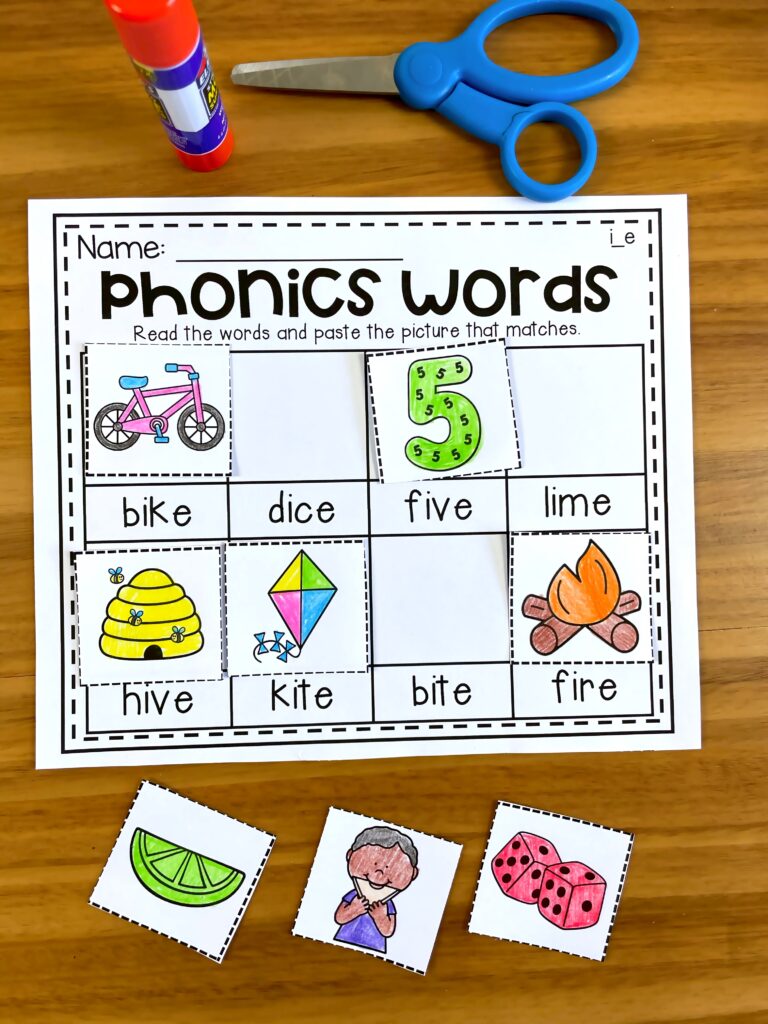 Phonics Words Worksheet