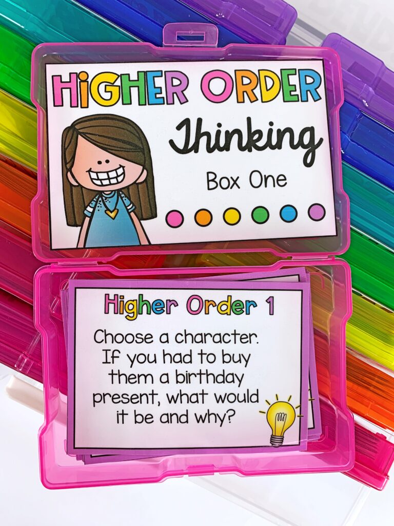 Higher Order Thinking Task Cards