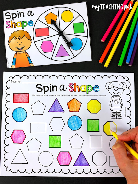 Spin a Shape - Shape Identification Game